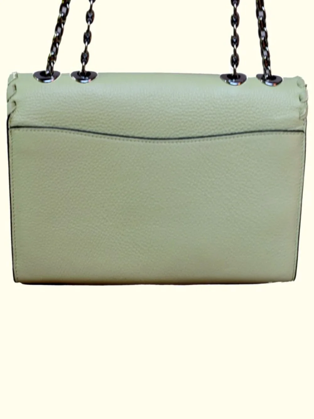 Coach Lane Pale Lime Whipstitch Convertible Shoulder Crossbody Bag CA239 NWOT